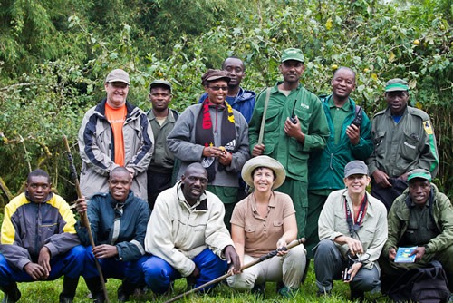 Golden monkey trekking in Uganda