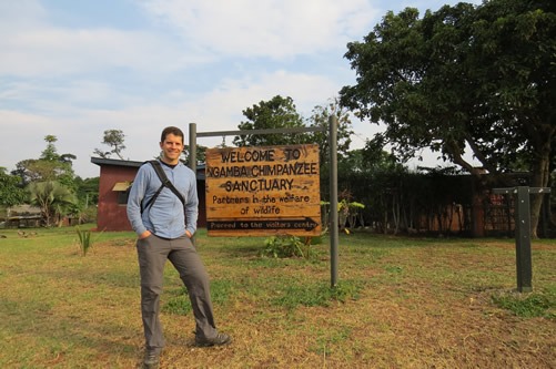 Touring Ngamba Chimpanzee sanctuary